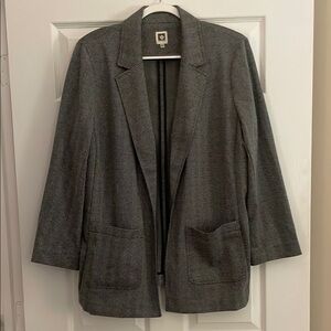 Anne Klien NWOT Herringbone Stretch Businessess Casual Blazer 2x